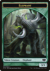 Elephant // Elf Warrior Double-sided Token [Commander 2014 Tokens] | Gam3 Escape