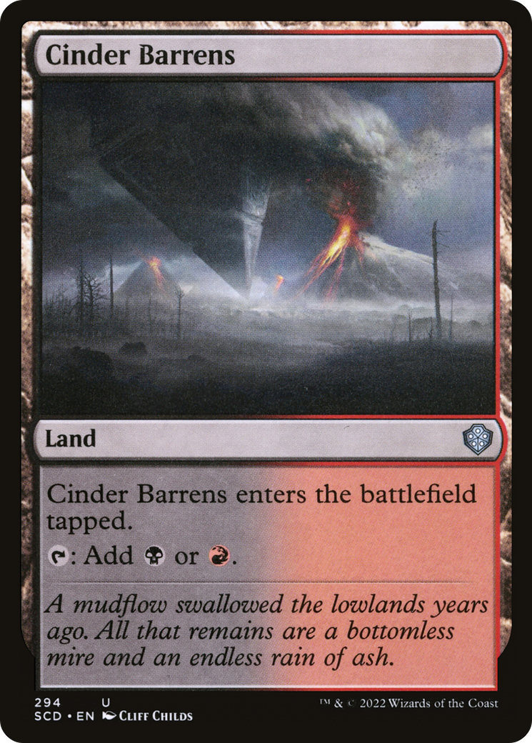 Cinder Barrens [Starter Commander Decks] | Gam3 Escape