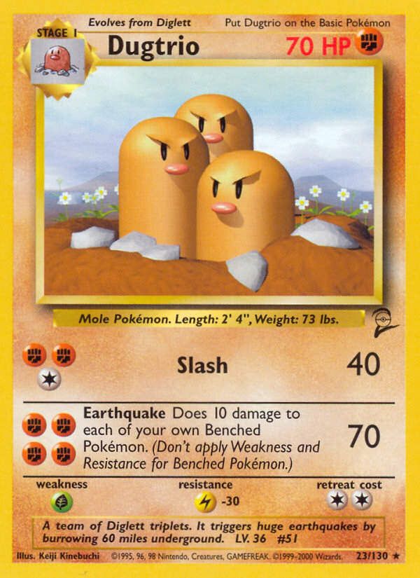 Dugtrio (23/130) [Base Set 2] | Gam3 Escape