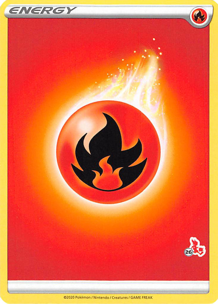 Fire Energy (Cinderace Stamp #26) [Battle Academy 2022] | Gam3 Escape