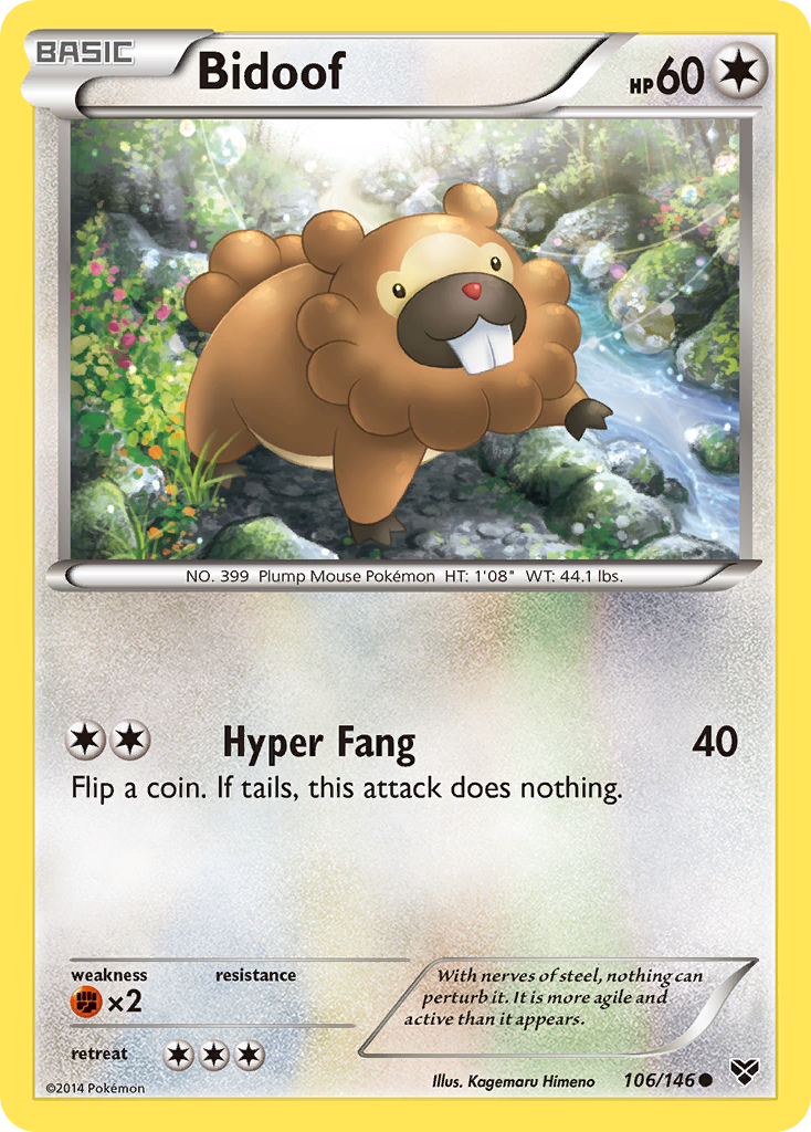 Bidoof (106/146) [XY: Base Set] | Gam3 Escape