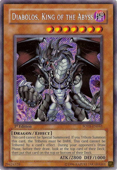 Diabolos, King of the Abyss [FOTB-EN061] Secret Rare | Gam3 Escape