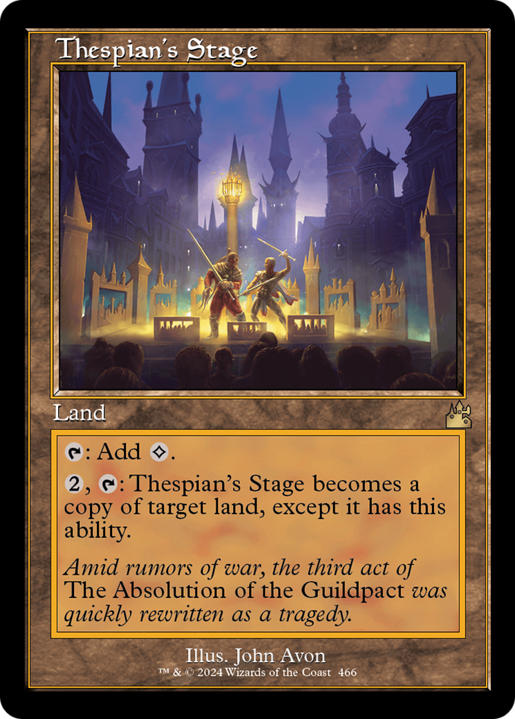 Thespian's Stage (Retro Frame) [Ravnica Remastered] | Gam3 Escape