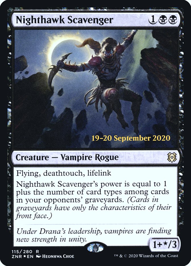 Nighthawk Scavenger  [Zendikar Rising Prerelease Promos] | Gam3 Escape