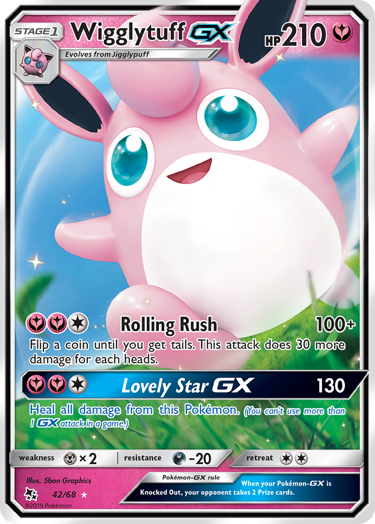 Wigglytuff GX (42/68) [Sun & Moon: Hidden Fates] | Gam3 Escape