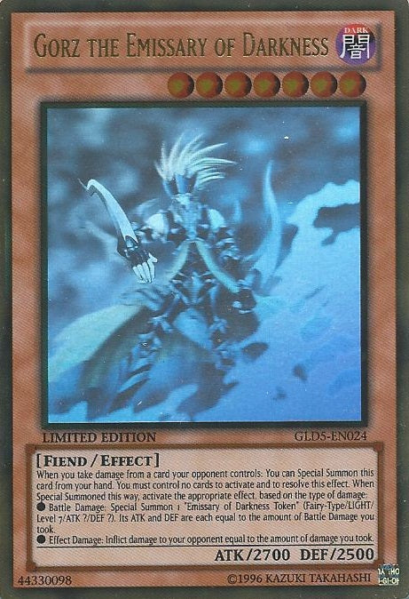 Gorz the Emissary of Darkness [GLD5-EN024] Ghost/Gold Rare | Gam3 Escape