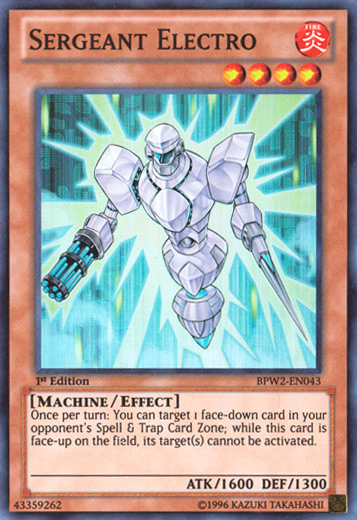 Sergeant Electro [BPW2-EN043] Super Rare | Gam3 Escape