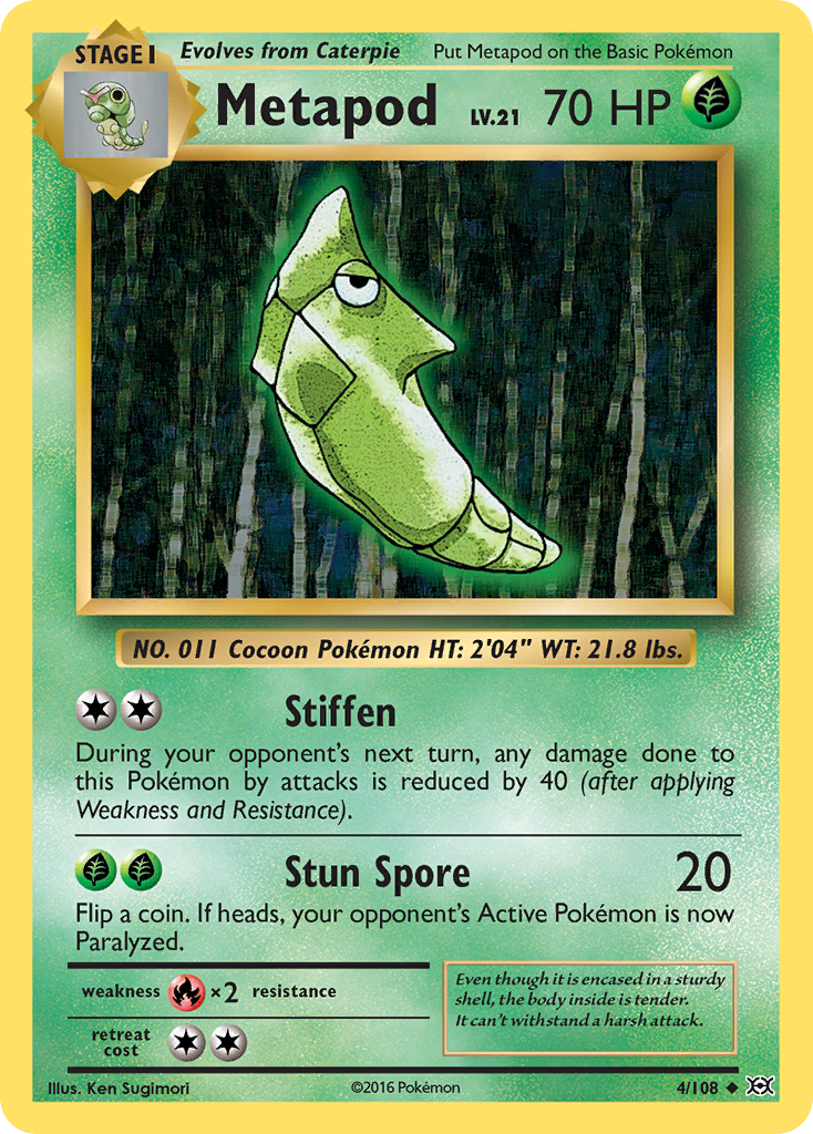 Metapod (4/108) [XY: Evolutions] | Gam3 Escape