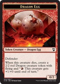 Dragon Egg // Dragon Double-sided Token [Commander 2018 Tokens] | Gam3 Escape