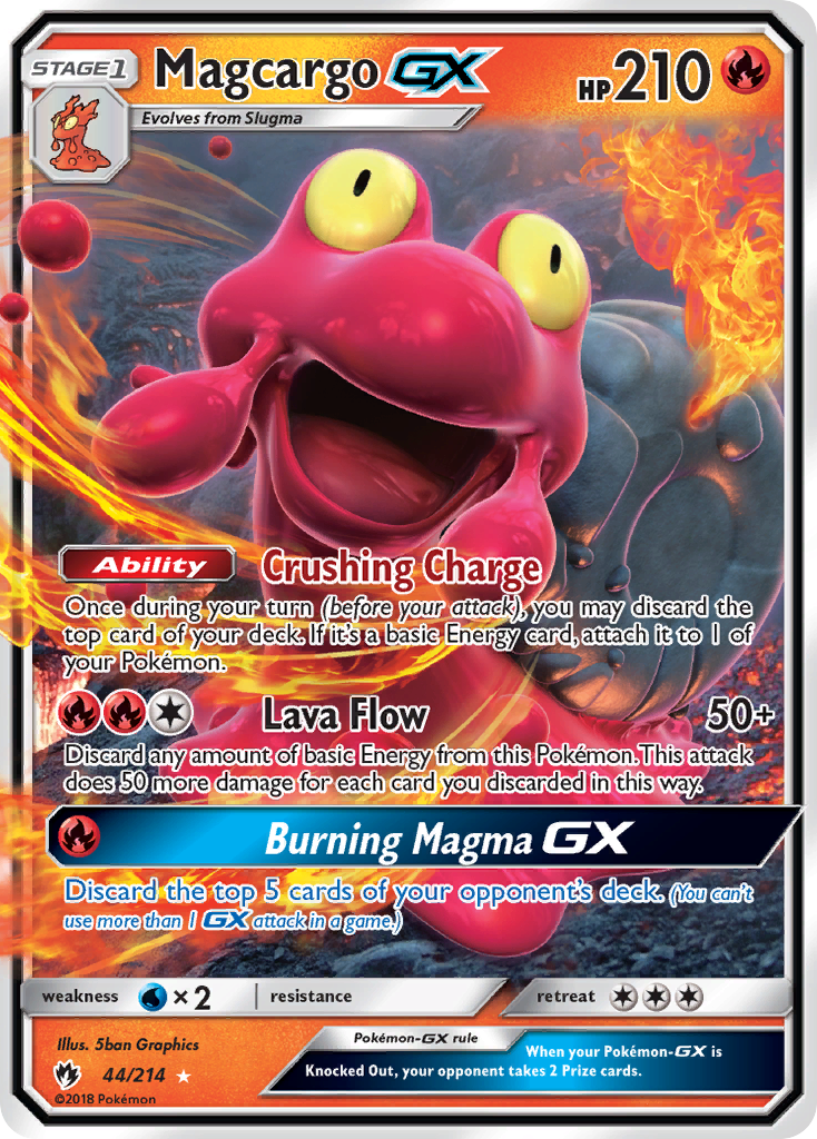 Magcargo GX (44/214) [Sun & Moon: Lost Thunder] | Gam3 Escape