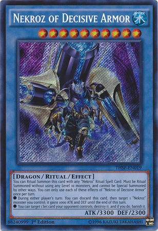 Nekroz of Decisive Armor [THSF-EN019] Secret Rare | Gam3 Escape