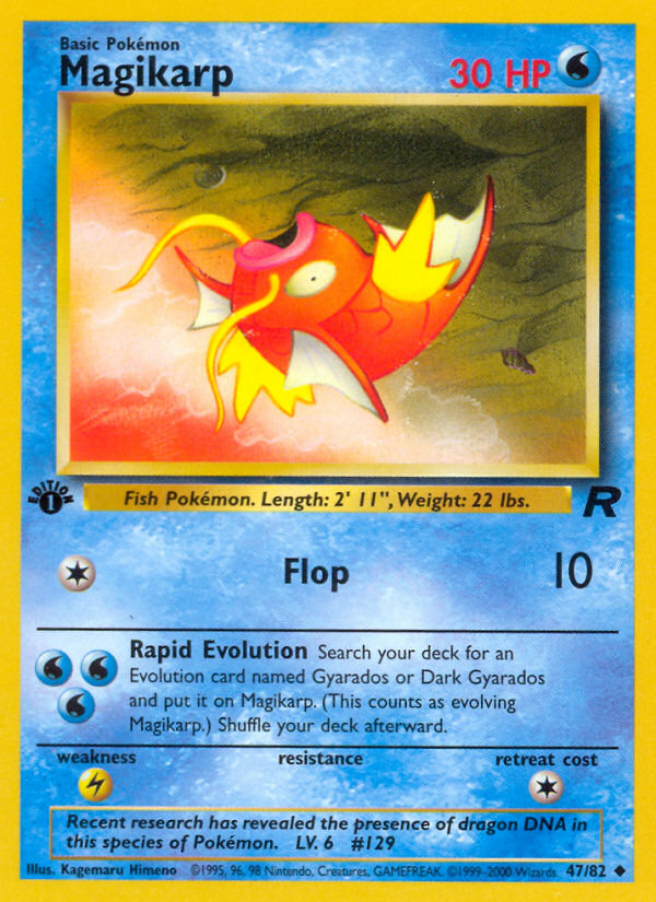 Magikarp (47/82) [Team Rocket 1st Edition] | Gam3 Escape