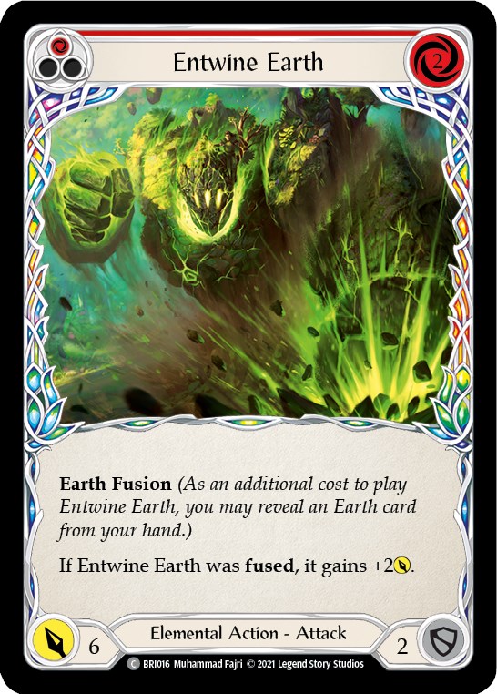 Entwine Earth (Red) [BRI016] (Tales of Aria Briar Blitz Deck)  1st Edition Normal | Gam3 Escape