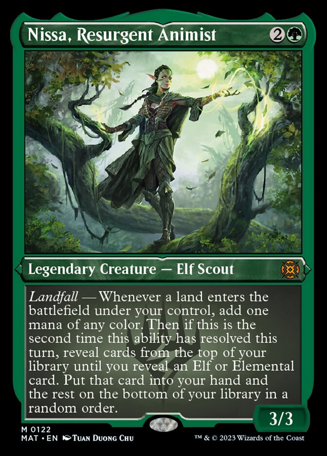 Nissa, Resurgent Animist (Foil Etched) [March of the Machine: The Aftermath] | Gam3 Escape