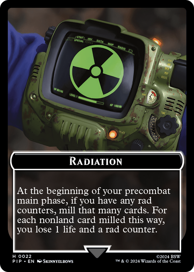 Radiation // Alien Double-Sided Token [Fallout Tokens] | Gam3 Escape
