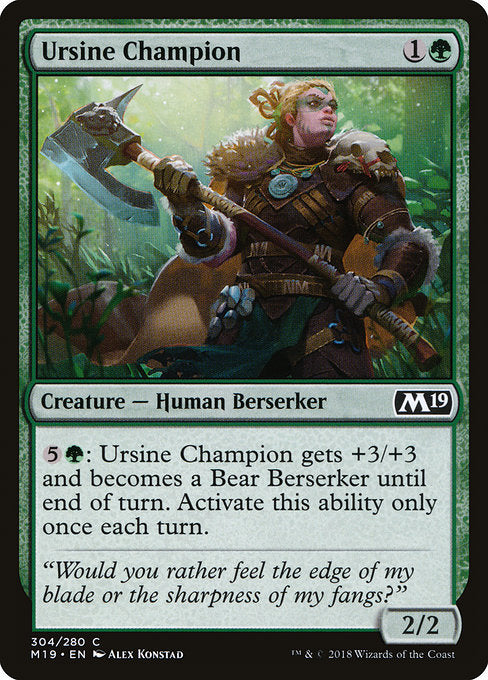 Ursine Champion [Core Set 2019] | Gam3 Escape