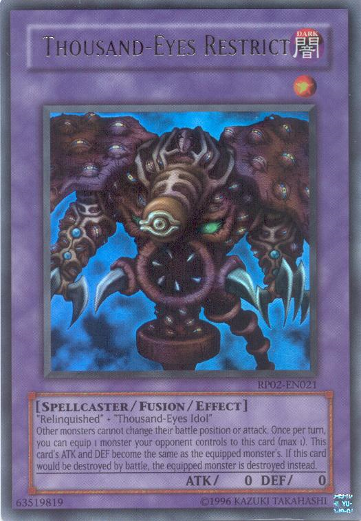 Thousand-Eyes Restrict [RP02-EN021] Ultra Rare | Gam3 Escape