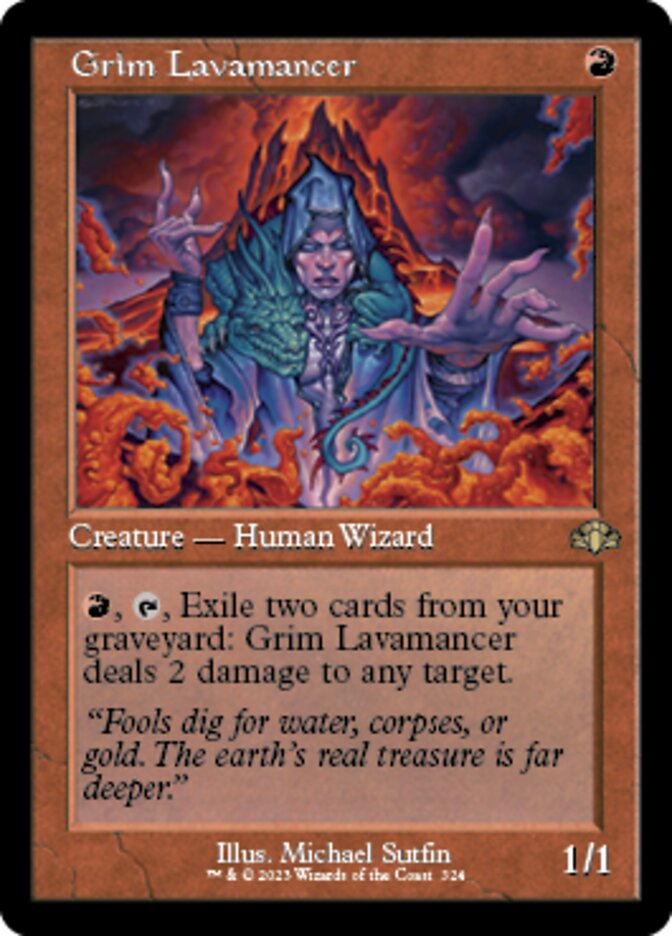 Grim Lavamancer (Retro) [Dominaria Remastered] | Gam3 Escape