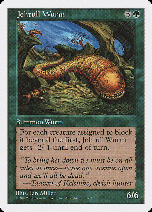 Johtull Wurm [Fifth Edition] | Gam3 Escape