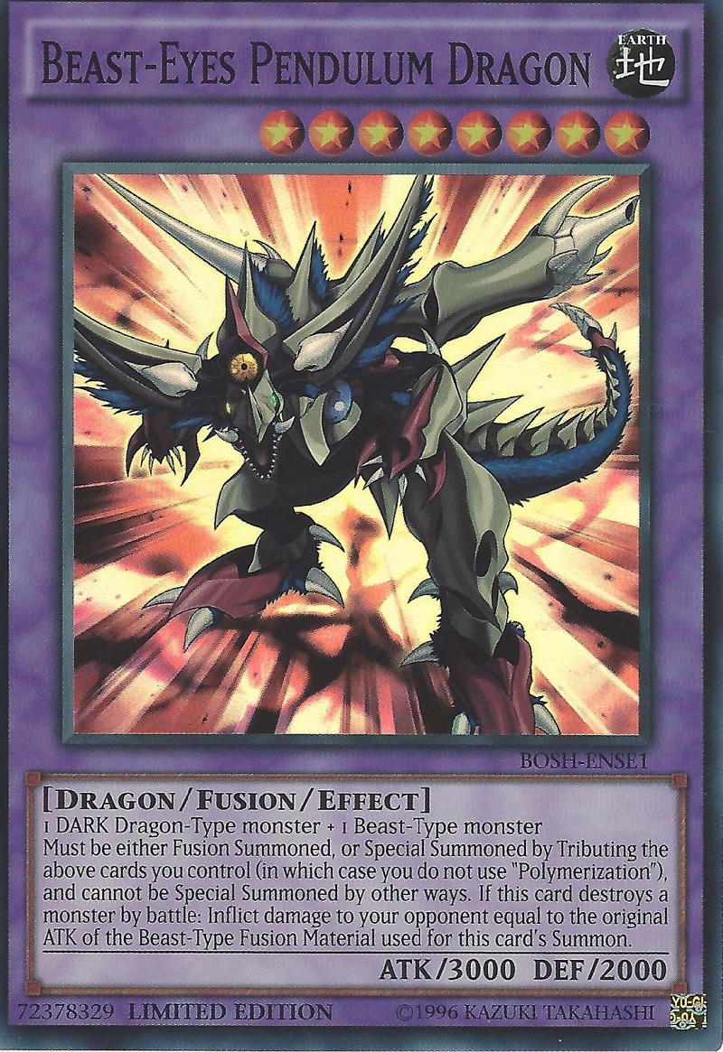 Beast-Eyes Pendulum Dragon [BOSH-ENSE1] Super Rare | Gam3 Escape