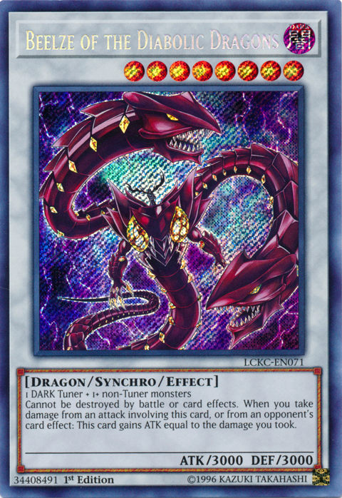 Beelze of the Diabolic Dragons [LCKC-EN071] Secret Rare | Gam3 Escape