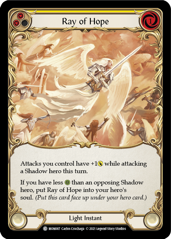 Ray of Hope [MON087] 1st Edition Normal | Gam3 Escape