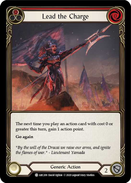 Lead the Charge (Red) [ARC209] Unlimited Rainbow Foil | Gam3 Escape