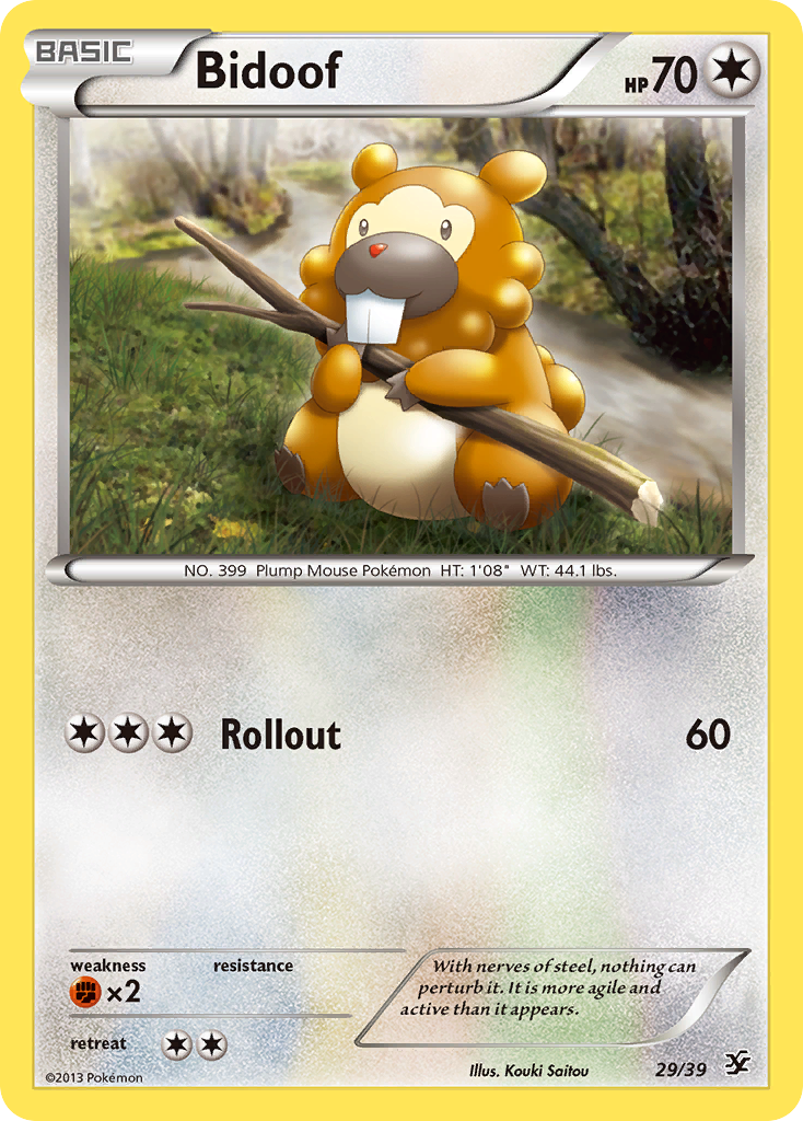 Bidoof (29/39) [XY: Kalos Starter Set] | Gam3 Escape