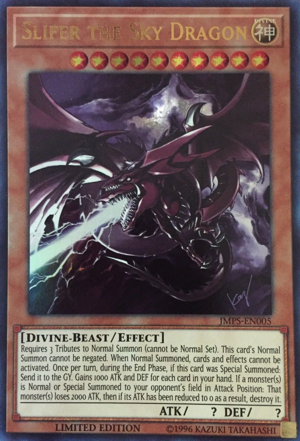 Slifer the Sky Dragon (JMPS-EN005) [JMPS-EN005] Ultra Rare | Gam3 Escape