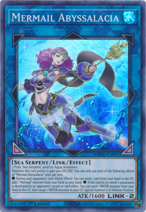 Mermail Abyssalacia [MP20-EN095] Super Rare | Gam3 Escape