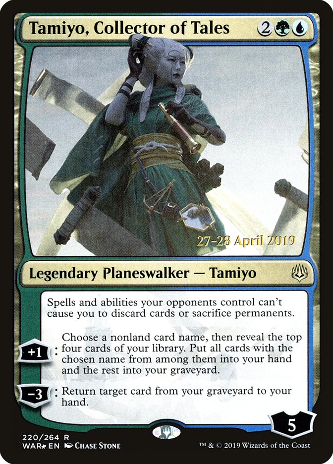 Tamiyo, Collector of Tales  [War of the Spark Prerelease Promos] | Gam3 Escape
