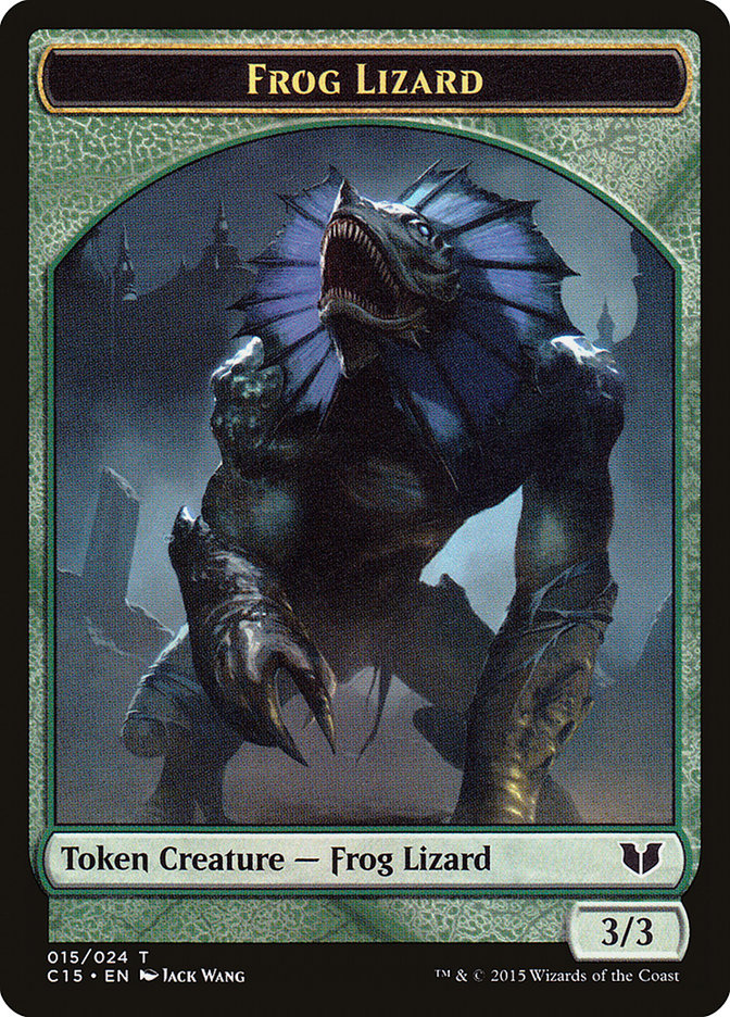 Frog Lizard // Germ Double-Sided Token [Commander 2015 Tokens] | Gam3 Escape