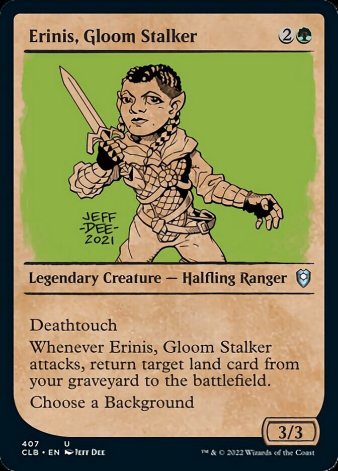 Erinis, Gloom Stalker (Showcase) [Commander Legends: Battle for Baldur's Gate] | Gam3 Escape