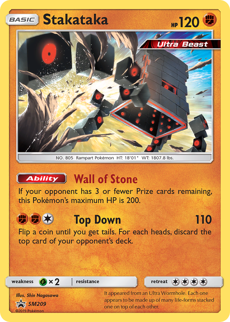 Stakataka (SM209) [Sun & Moon: Black Star Promos] | Gam3 Escape