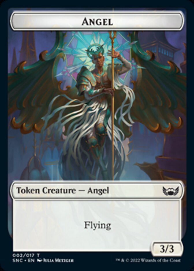 Cat // Angel Double-sided Token [Streets of New Capenna Tokens] | Gam3 Escape