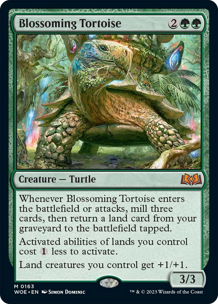 Blossoming Tortoise [Wilds of Eldraine] | Gam3 Escape