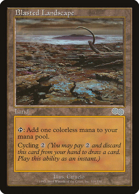 Blasted Landscape [Urza's Saga] | Gam3 Escape