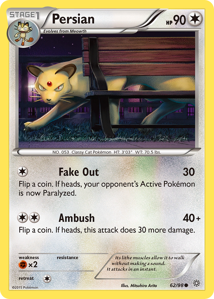 Persian (62/98) [XY: Ancient Origins] | Gam3 Escape