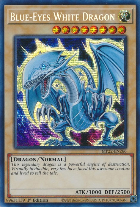 Blue-Eyes White Dragon [MP22-EN266] Prismatic Secret Rare | Gam3 Escape