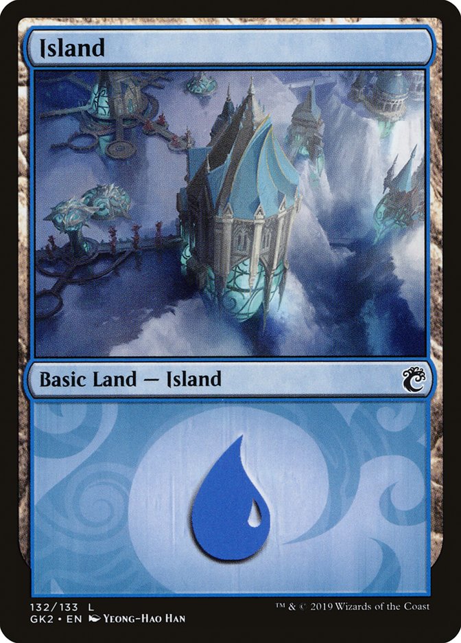 Island (132) [Ravnica Allegiance Guild Kit] | Gam3 Escape