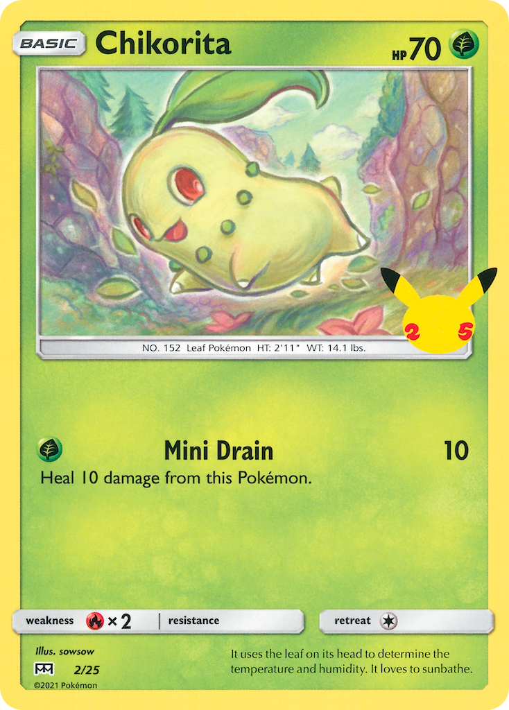 Chikorita (2/25) [McDonald's 25th Anniversary] | Gam3 Escape