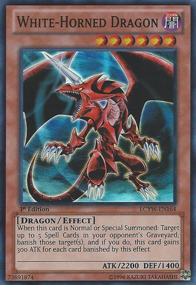 White-Horned Dragon (Redemption Replacement) [MDP2-EN006K] Rare | Gam3 Escape