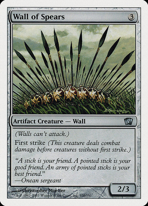 Wall of Spears [Eighth Edition] | Gam3 Escape