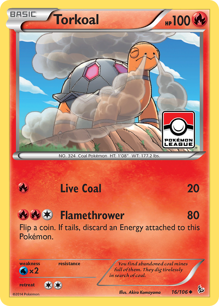 Torkoal (16/106) [XY: Flashfire] | Gam3 Escape