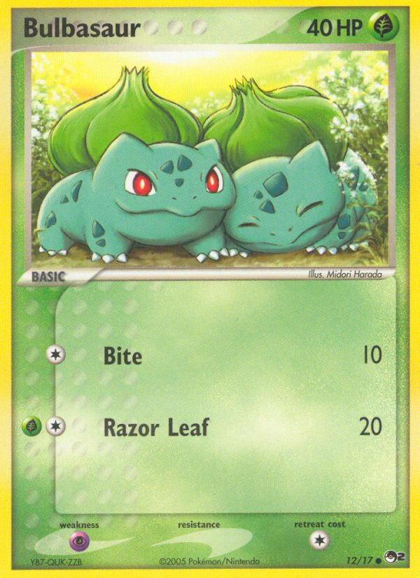 Bulbasaur (12/17) [POP Series 2] | Gam3 Escape