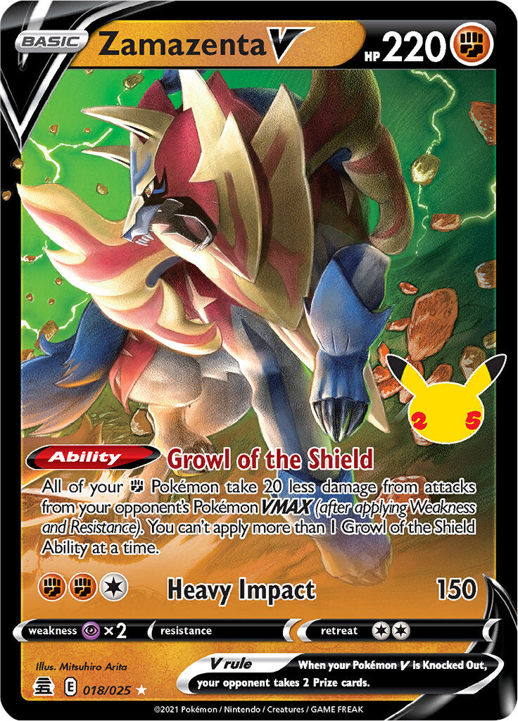 Zamazenta V (018/025) [Celebrations: 25th Anniversary] | Gam3 Escape