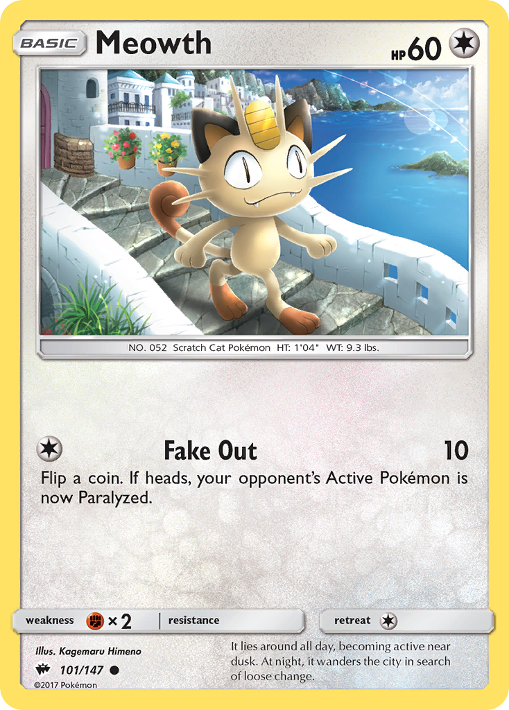 Meowth (101/147) [Sun & Moon: Burning Shadows] | Gam3 Escape