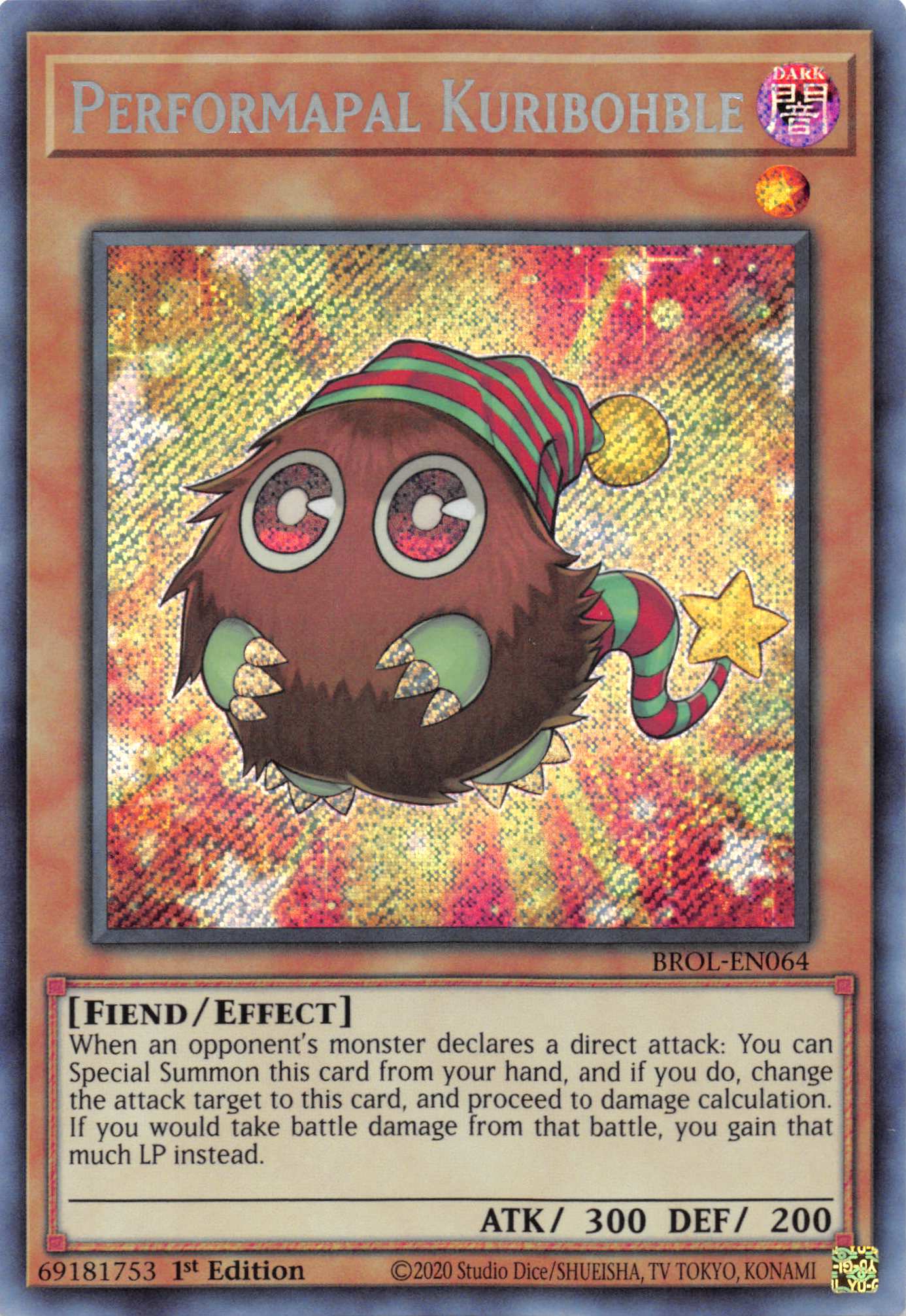 Performapal Kuribohble [BROL-EN064] Secret Rare | Gam3 Escape