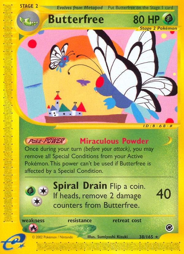 Butterfree (38/165) [Expedition: Base Set] | Gam3 Escape