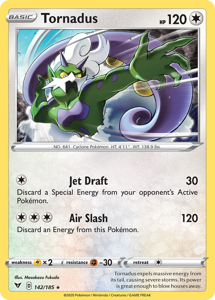 Tornadus (142/185) [Sword & Shield: Vivid Voltage] | Gam3 Escape